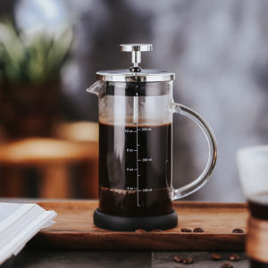 BINCOO Glass French Press Pot Coffee Maker Household Filter 350ml/600ml Coffee Kettle Office Coffee Maker Hand Kitchen Tea Pot