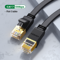 UGREEN Flat Cat7 Ethernet Cable RJ 45 Network Cable UTP Lan Cable Cat 7 RJ45 Patch Cord for Router Laptop Cable Ethernet,Black-Flat Version(0.5m 1m 1.5m 2m 3m 5m 8m 10m 15m 20m). 
