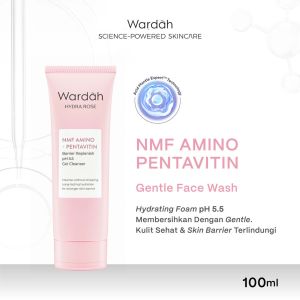 WARDAH Hydra Rose NMF Amino + Pentavitin Barrier Replenish pH 5.5 Gel Cleanser 100 ml