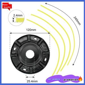 Fkend Steel Lawn Mower Head Free 4 Lines Replacement Gasoline Lithium Grass Trimmer Head Removal Of Garden Weed Brushcutter Part