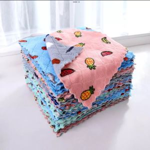 Set 10 Khăn Lau Đa Năng Mẫu Mới Hình Vuông - Khăn lau bếp siêu thấm nước Dumi Shop