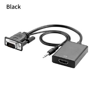 Full HD 1080P VGA To HDMI Converter Adapter With Audio Input VGA Male To HDMI Female Video Converter