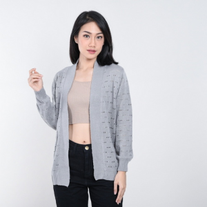 Cardigan Rajut Wanita/Amira Cardi Pointelle