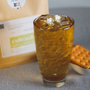 ชาเขียวมะลิ 250g ชามะลิ สีใส ชาธรรมชาติ กลิ่นหอมดอกมะลิ |Jasmine Green Tea ชาตราแมวอ้วน