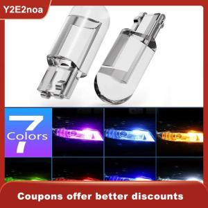 【Y2E2noa】 W5W Led T10 Car Light COB Clear 6000K Auto Automobiles Motor License Plate Lamp Dome Light Reading DRL Bulb Style 12V
