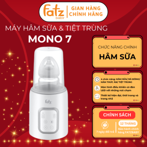 Máy hâm sữa và tiệt trùng điện tử FATZ BABY Mono 7 FB3010TN hâm thức ăn rã đông vừa mọi bình sữa
