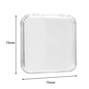 1-10pcs mini hộp lưu trữ trong suốt vuông trường hợp cho vòng bông tai vòng tay trang sức móng tay nghệ thuật phù hiệu bao bì hộp tổ chức