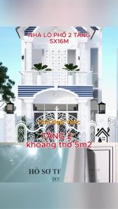 5x16m Bản Vẽ Thiết Kế Nhà Lô Phố 2 Tầng Tân Cổ Điển 3 phòng ngủ. In Giấy A3 ảnh 3D màu Kiến Trúc Kết cấuchiếu sáng.