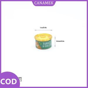 CANAMEK✨ 2pcs thu nhỏ mèo thực phẩm đồ chơi 1 12 Dollhouse mô phỏng mèo có thể Búp Bê Nhà Phụ kiện trang trí nhà giả vờ chơi đồ chơi