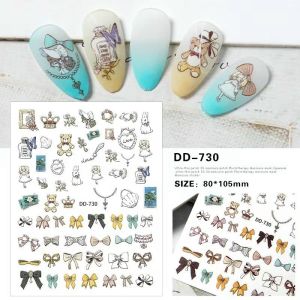 Sticker hình dán nail hoạt hình siêu HOT