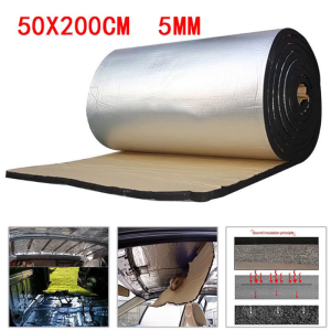 200x50cm 5/10mm Thickness Mat Proofing Deadener Heat Noise Insulation Deadening Hood Closed Cell Sticker
