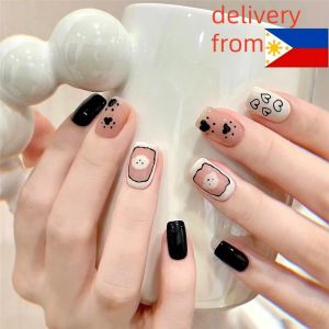 Local Delivery: Heart Aurora Glitter Flowers & French Blush Lines Nail Stickers