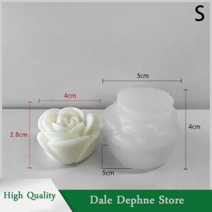 [Dale Dephne] แม่พิมพ์ซิลิโคนสำหรับเทียนรูปดอกโบตั๋น3D แม่พิมพ์ทำสบู่ยิปซั่มเรซินเครื่องมืออบเค้กช็อคโกแลตแบบทำมือเป็นของขวัญแต่งงาน