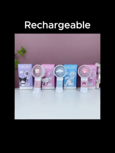 Kipas Mini Tangan Sanrio Comel Mudah Alih Boleh Cas Untuk Meja Pelajar Dan Travel Sanrio Small Fan Portable Kuromi Tabletop Handheld Electric Fan Portable Mini Fan Kids Gift三丽鸥小风扇便携式库洛米台面手持电扇随身迷你风扇 H058