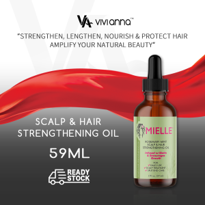✨2026 SALE⚡Mielle Organics Rosemary Mint Scalp & Hair Strengthening Oil 59ml Nourishing Treatment for Split Ends and Dry Scalp for All Hair Types