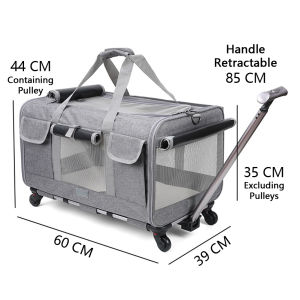 Foldable Large Capacity Pet Bag Universal Travel Pets Cat Carrier Breathable Soft Safety Ventilated Buckle Kucing Case