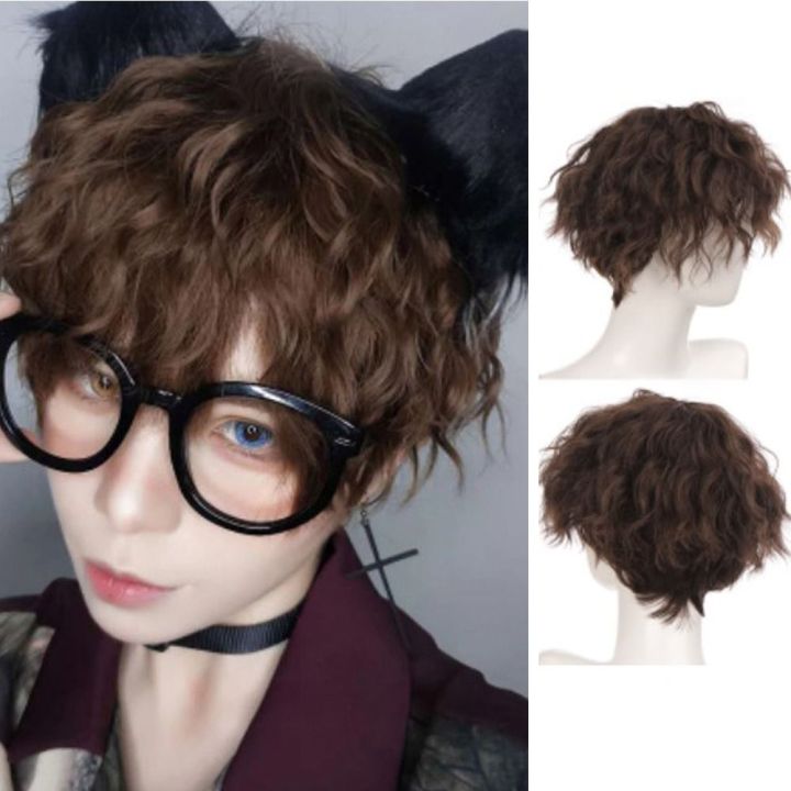 TEENKISS Handsome Natural Daily Anime Boy Brown Fake Hair Hair