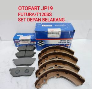 BRAKE PAD BRAKE SHOE FUTURA T120SS KAMPAS REM SET DEPAN BELAKANG FUTURA T120SS