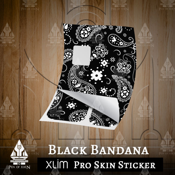 Black Bandana Xlim Pro Skin Sticker ( Fit for Xlim Pro Only) Glossy Matte  Button Sticker - Lazada