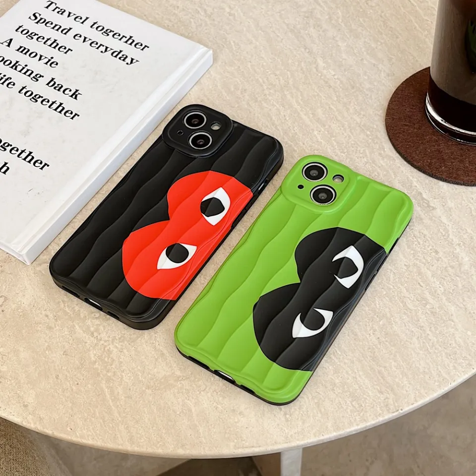 Popular Brand CDG Play Comme des Garcons Trunk Style Phone Case for iPhone 16 15 14