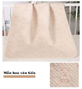 Miếng Lót Chống Thấm Tấm Lót Thay Bỉm Tã Cho Bé 100% Chất Liệu Cotton Tự Nhiên DD324