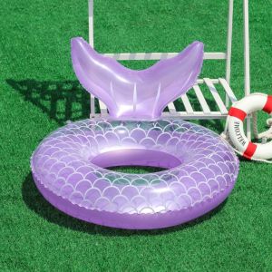 100/90/70 Inflatable Mermaid Swimming Ring for Adults Kids Swimming Circle Swim Pool Float Beach Party Toy Hammock Piscina