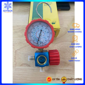 Đồng hồ đơn nạp gas dùng cho R134 R22 R32 R410 hàng nội địa trung loại tốt- ICYTECH