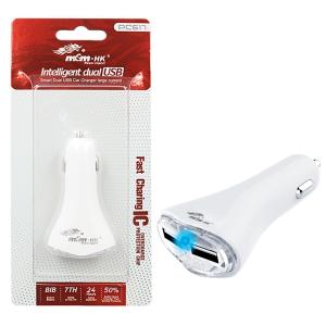 linshun msm.hk pc617 2A 2usb car charger Safe Speed Dual USB Port CAR Charger Adaptor