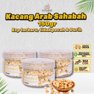 Kacang Arab 150gr Matang Panggang Gurih dan Renyah 100% Asli Original Roasted Chickpeas Garbanzo Oleh Oleh Haji Umrah