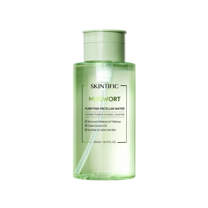 Mugwort Purifying Micellar Water 300ml | Makeup Remover Protects The Skin Barrier | Centella | Probiotic Complex | Ceramide