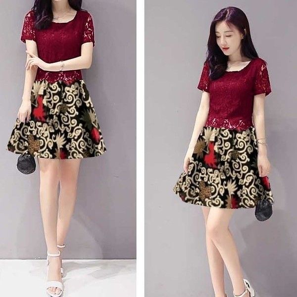 brokat mini dress