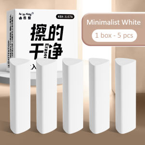 Triangle Art Eraser 2B Pencil Eraser Soft Rubber Eraser for Kids Back to School 5Pcs/Set