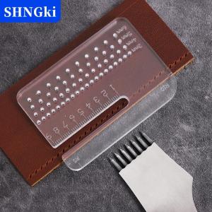 [COD] 🔥🔥🔥SHNGki 4Mm Đa Chức Năng Dày Trong Suốt Puller Acrylic Tròn Cắt Khoảng Cách Cai Trị Đánh Phụ Trợ Của Nhãn Hiệu Da Công Cụ