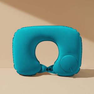 Gối bơm hơi chữ U nâng đỡ cổ và vai khi ngủ ngồi