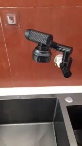 1080° Rotating Single Cold Shower Wall Faucet Kitchen Sink Faucet Mounted 2 mode