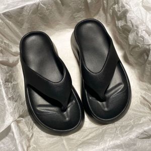 [Free Shipping] WomenS Summer New Thick-Soled EVA Sandals With 6Cm Heel For Outdoor Beach Use Anti-Slip Flip-Flops