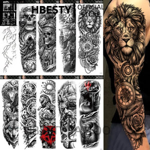 Wholesale 30piece Full Arm Waterproof Temporary Tattoo Sticker 480×170mm Arm Tattoo Stickers h260819