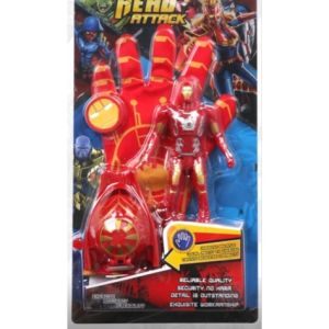 Spiderman/ Iron Man Gloves Launcher with Wrist Spinning Web Shooter Spiderman Cosplay Toys for Kids Boys (2339/2641)