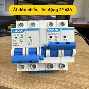 Át đảo chiều liên động 2P 63A cầu dao đảo chiều dạng aptomat - át chuyển nguồn GCDQCN