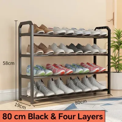 LEEGO 4/5 layer stainless steel shoe rack shoe cabinet storage box student dormitory easy assembly shoe rack storage box