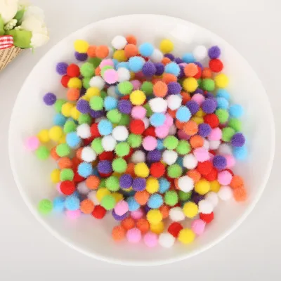 100-500pcs 10/15/20/25/30mm Mini Fluffy Soft Pom Poms Pompoms Ball Handmade Kids Toys Wedding Home Decoration DIY Craft Supplies Sewing Accessories