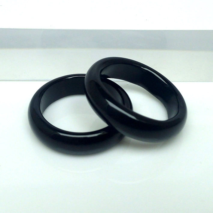 black agate Rings Jade ring black Chalcedony Ring beautiful Fashionable ...