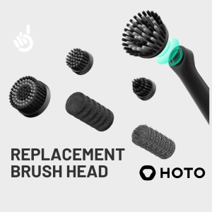 HOTO 16 Piece Replacement Brush Heads for Wand Magnetic Docking Multi Purpose Replaceable