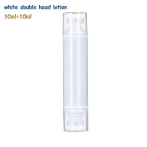 BAIXL Mini Empty Outdoor Liquid Foundation Bottle Airless Lotion Bottle Toiletries Refillable Bottles Women Cosmetic Container Double Head Bottle Spray Bottle Vacuum Pump Bottles