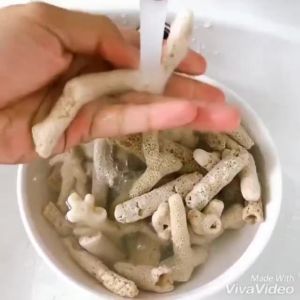 Combo 400g Vật Liệu Lọc Hồ Cá: Than Hoạt Tính - Sứ Trắng - San Hô - Nham Thạch