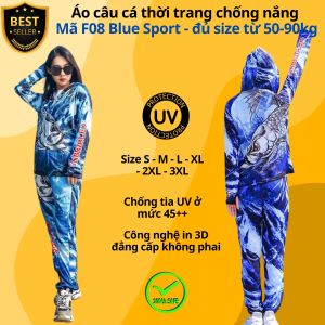 Áo câu cá thời trang chống nắng F08 F06 F04 chất liệu chống tia UV đủ size từ 50-85kg chính hãng D Danido