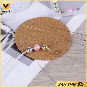 5pcs Beading Needles Pins Open Curved Needle For Beads Bracelet Diy Jewelry Making Tools Handmade Beaded Threading Pins