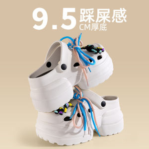 [Free Shipping] Thick-Soled Summer Clogs For Women Featuring A Cartoon Design DIY Options A Cute And Versatile Style Height-Enhancing Features And A Non-Slip EVA Sole These Are Also Convertible Into Slip-On Sandals