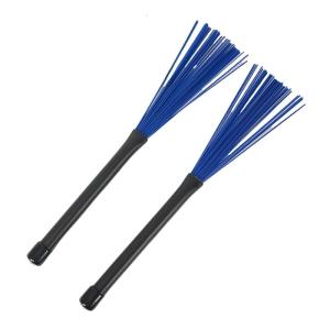 1 Cặp que Bộ cây gõ trống bàn chải chuyên nghiệp Nylon drumsticks bàn chải multi-que bó Gậy Nylon chốt lâu dài