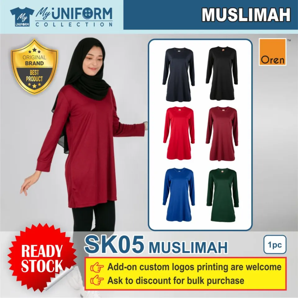 T shirt shop muslimah oren sport